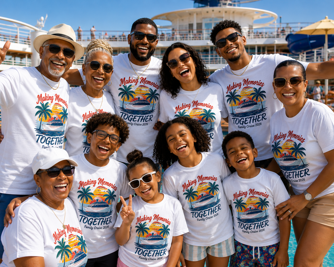 multigenerational family vacation cruise resort pool all ages grandparents parents children 2026