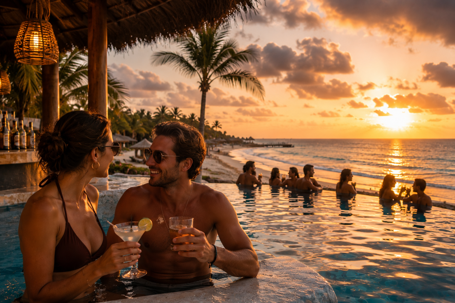 best adults-only all-inclusive resorts Mexico Riviera Maya Cancun couples sunset pool beach romance 2026