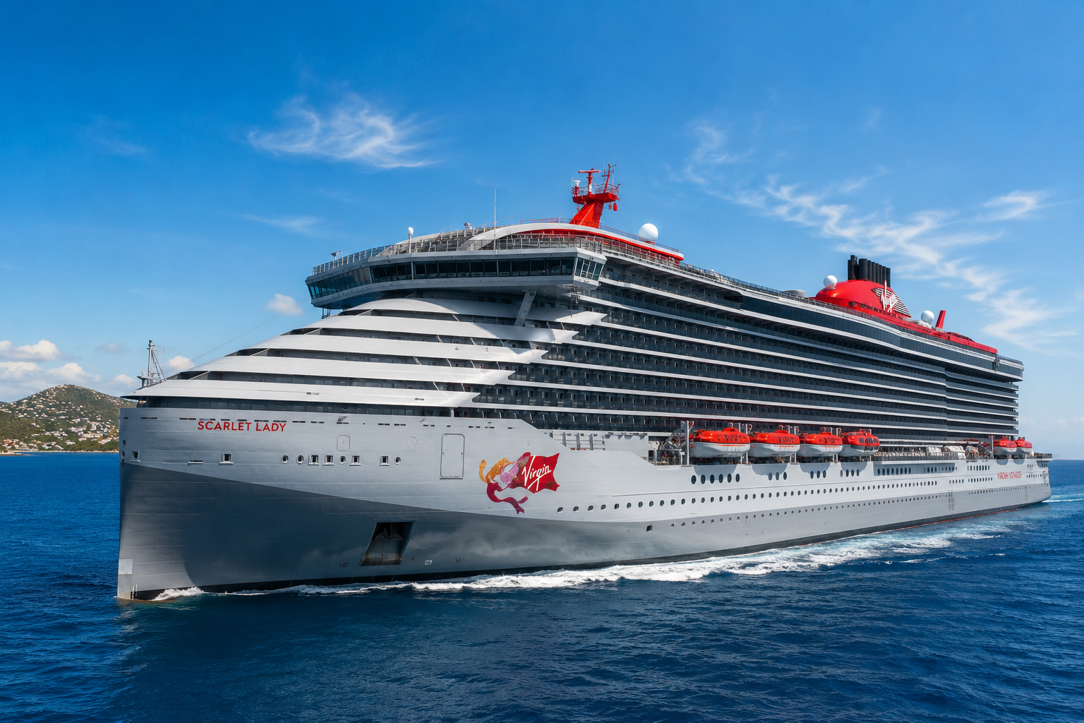 Virgin Voyages Scarlet Lady November 2026 Grand Turk Bimini cruise ship adults-only Caribbean
