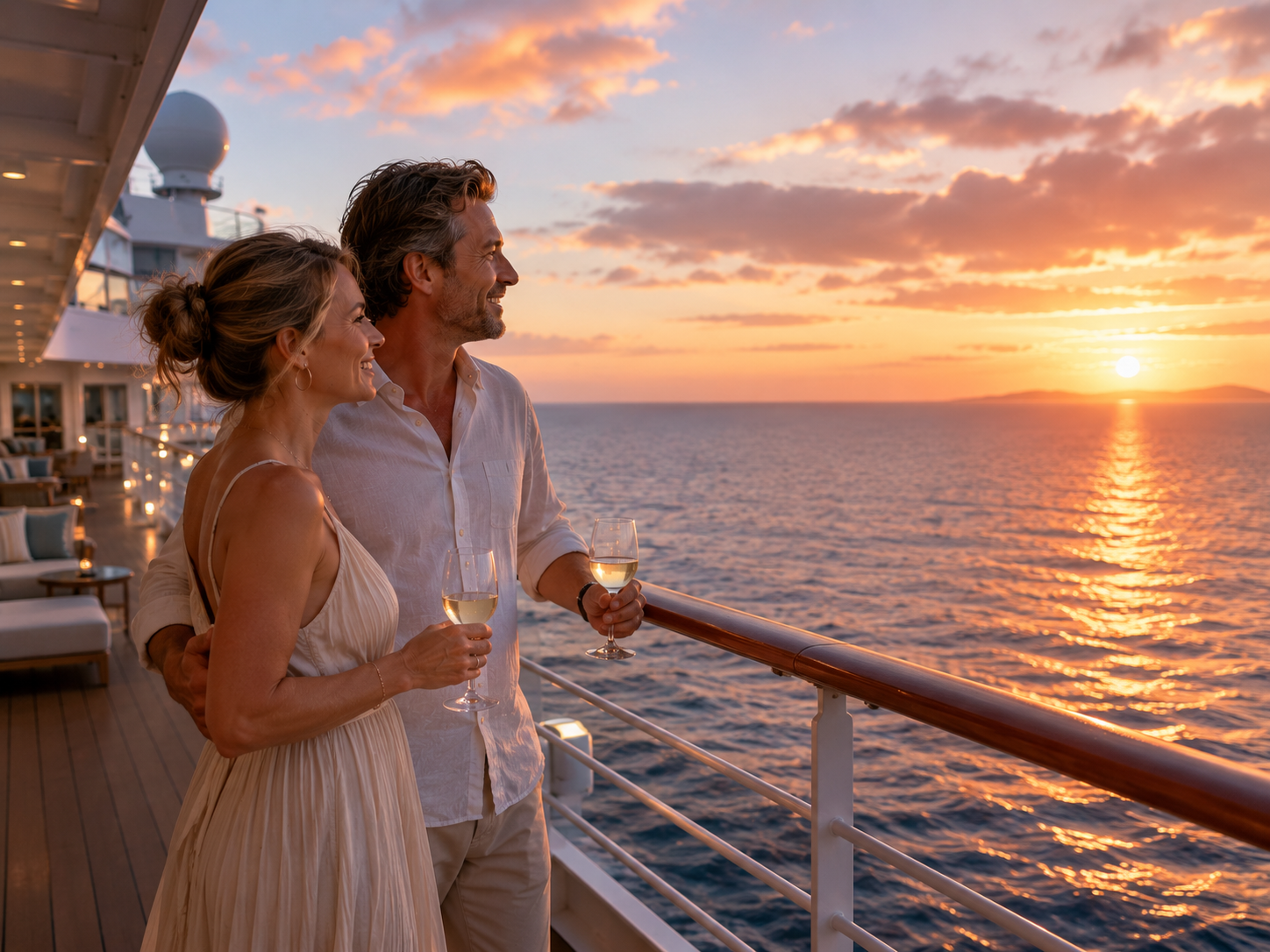Virgin Voyages Grand Turk Bimini November 2026 couple sunset Caribbean sailing adults-only