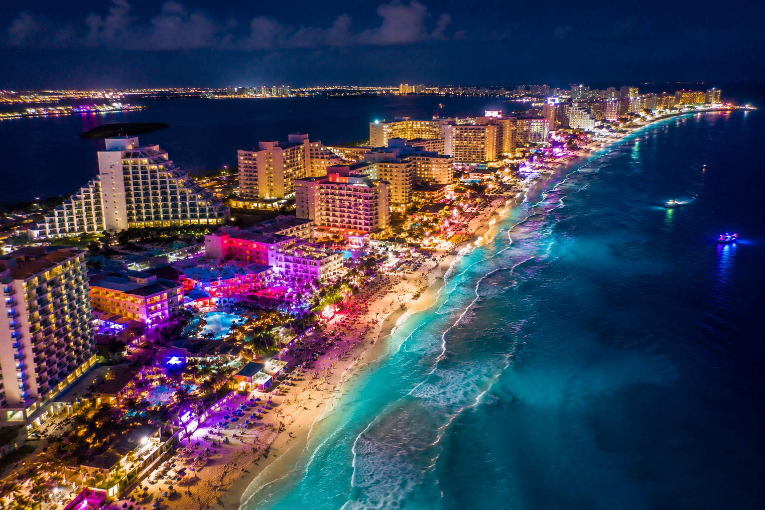 Cancun vs Riviera Maya 2026 Hotel Zone aerial resort strip nightlife beach comparison